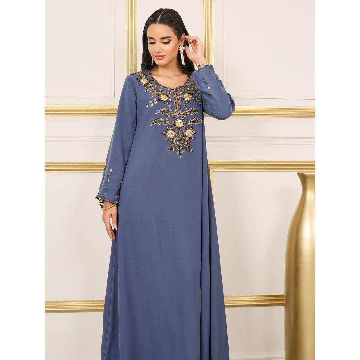 Styli Handwork Beaded Detail Jalabiya-women-arabicclothing-jalabiyas-image-2