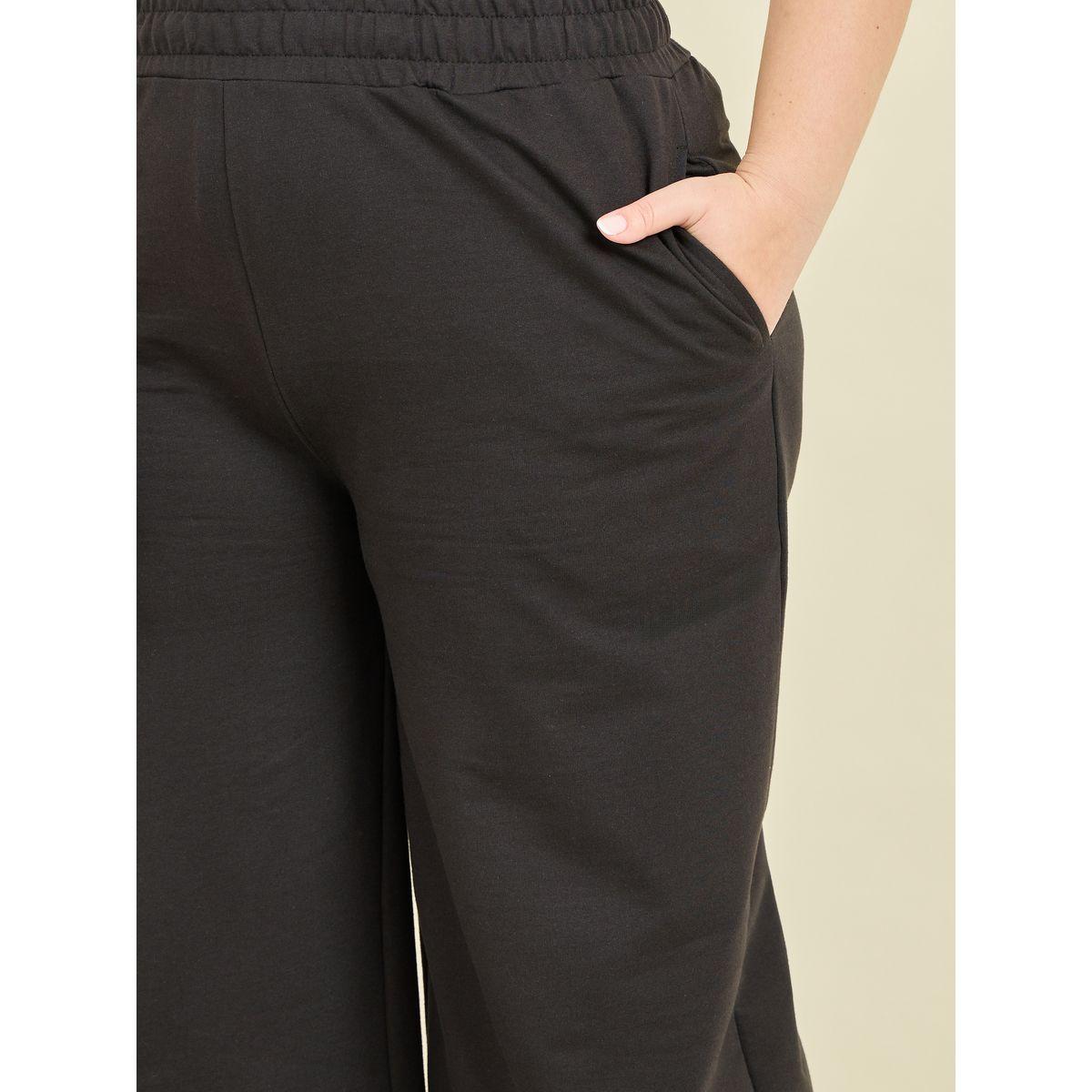 Styli Plus Size Mid Rise Terry Joggers with Side Slit-women-clothing-bottoms-joggers-image-3