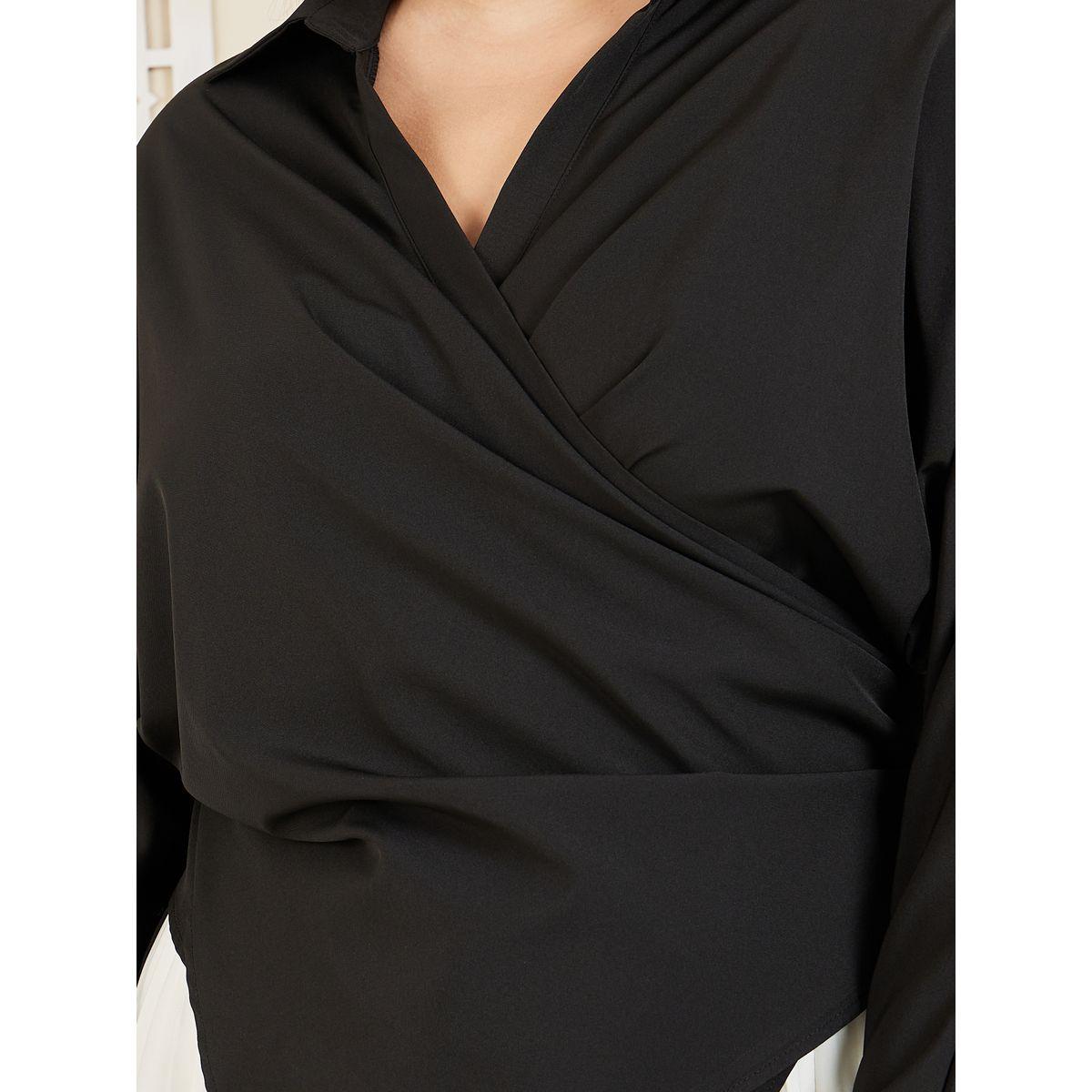 Styli Plus Collared Asymmetric Hem Wrap Top-women-clothing-shirtsandblouses-blouses-image-3