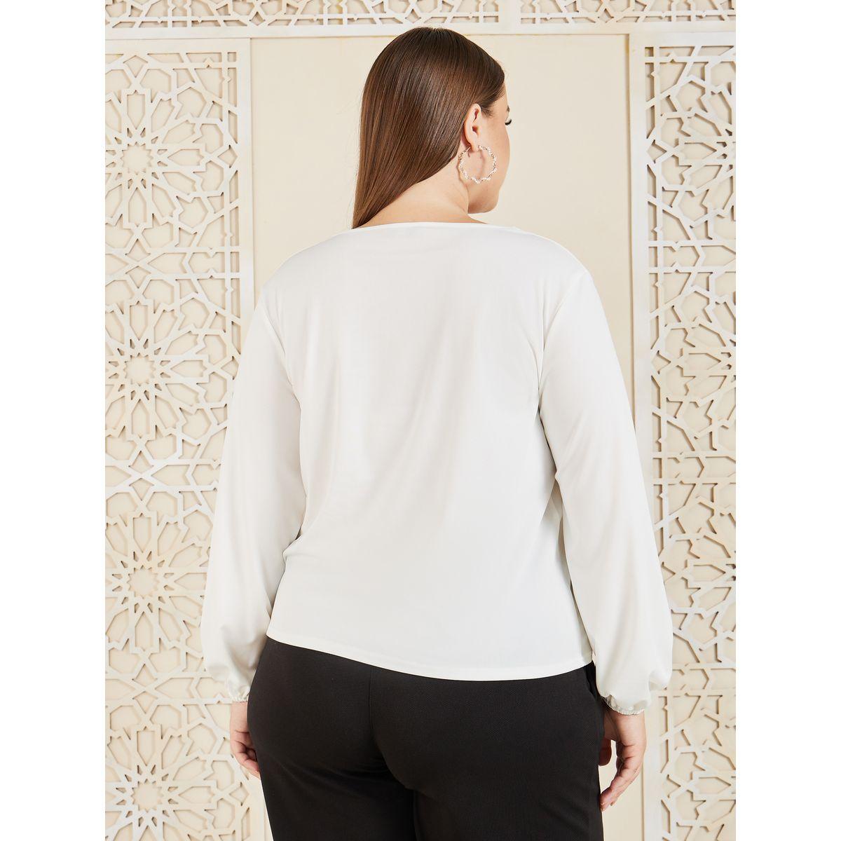 Styli Plus Cowl Neck Long Sleeve Regular Fit Blouse-women-clothing-shirtsandblouses-blouses-image-5