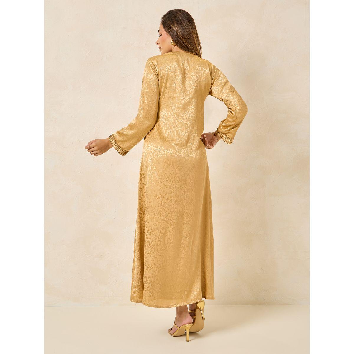 Styli Jacquard Beaded Kaftan-women-arabicclothing-kaftan-image-4