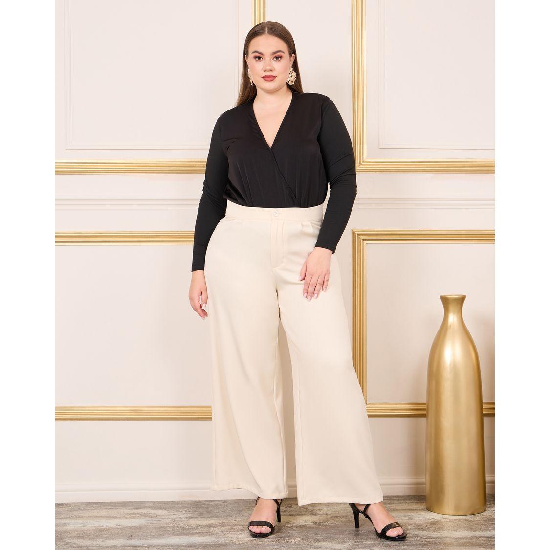 Styli Plus Satin Long Sleeve V Neck Bodysuit-women-clothing-shirtsandblouses-blouses-image-3