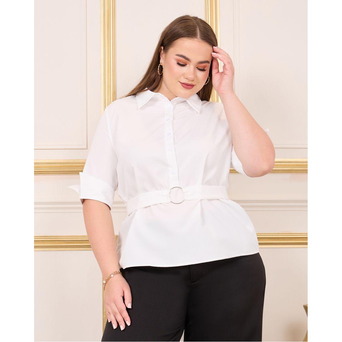 بلوزة بمقاس كبير مع أزرار وحزام خصر بحلقة-women-clothing-shirtsandblouses-shirts-image-1