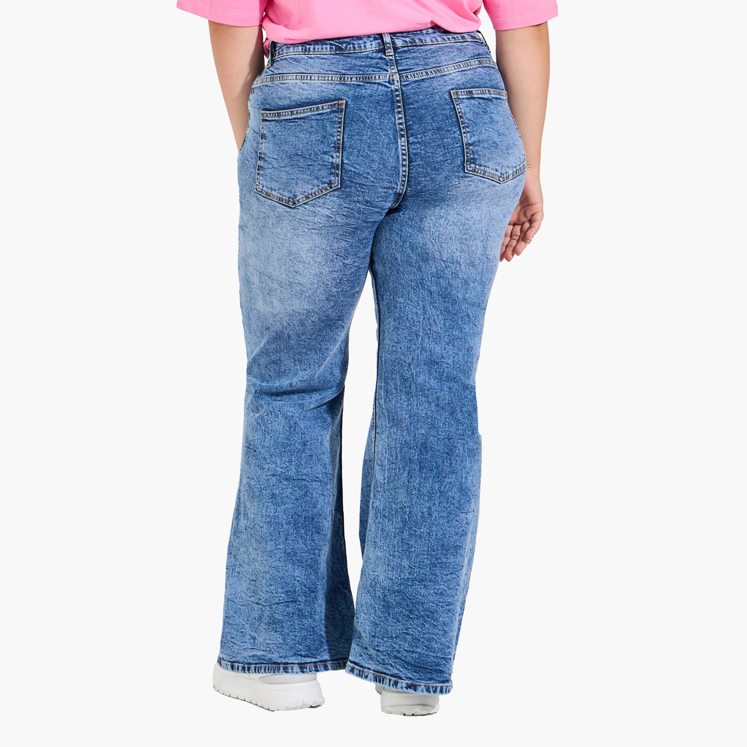 Styli Plus Size Wide Leg Faded Jeans-women-clothing-bottoms-jeans-image-4