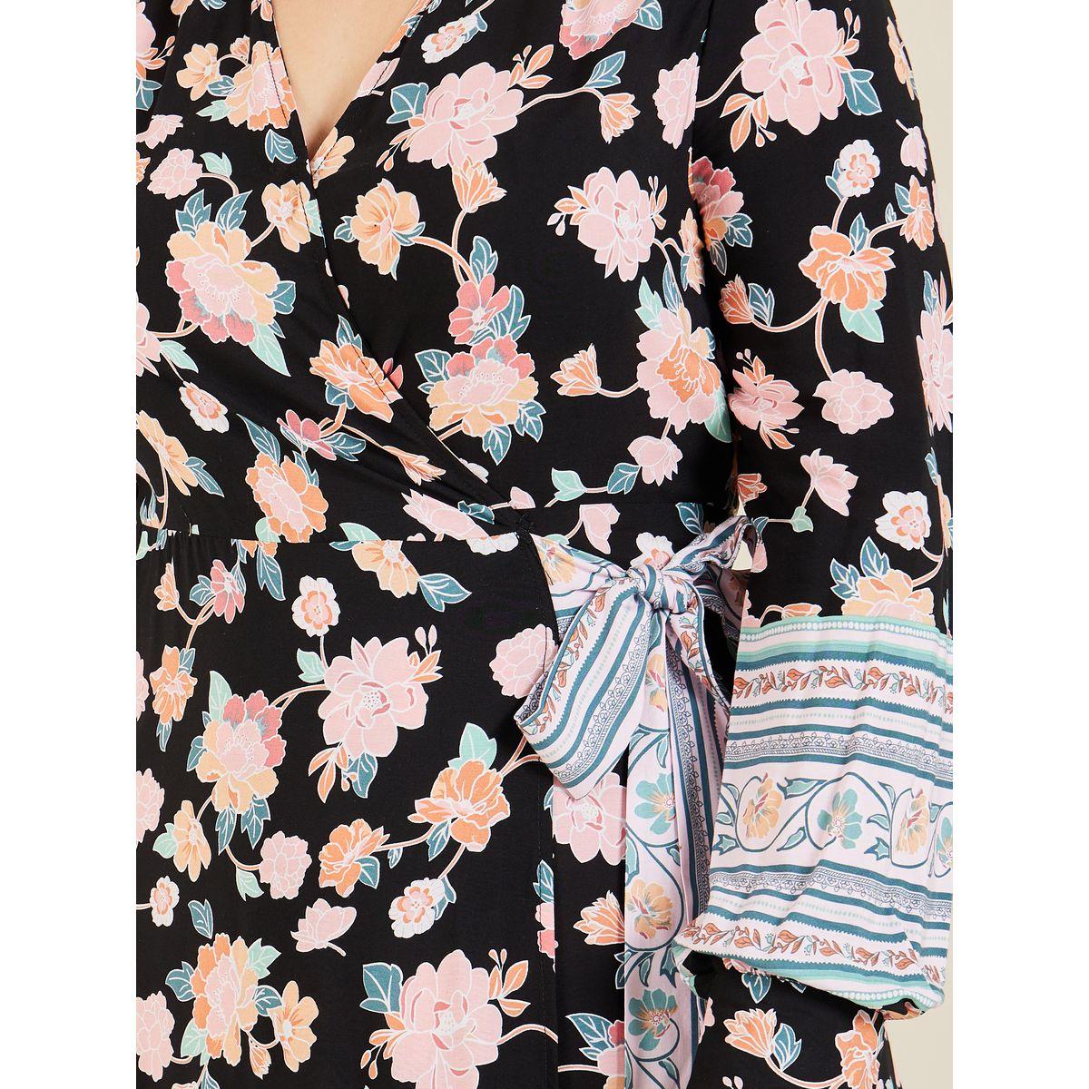 Styli Plus Floral Print Wrap Maxi Dress-women-clothing-dresses-image-3