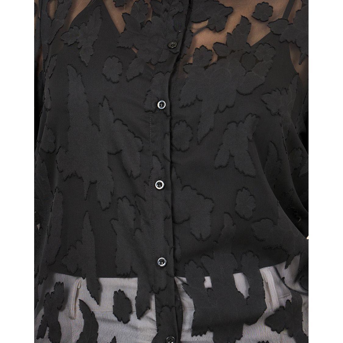 بلوزة بمقاس كبير مع قصة عادية وتفاصيل شفافة-women-clothing-shirtsandblouses-shirts-image-5