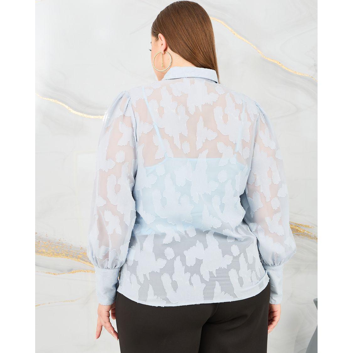 Styli Plus Sheer Burnout Texture Regular Fit Shirt-women-clothing-shirtsandblouses-shirts-image-6