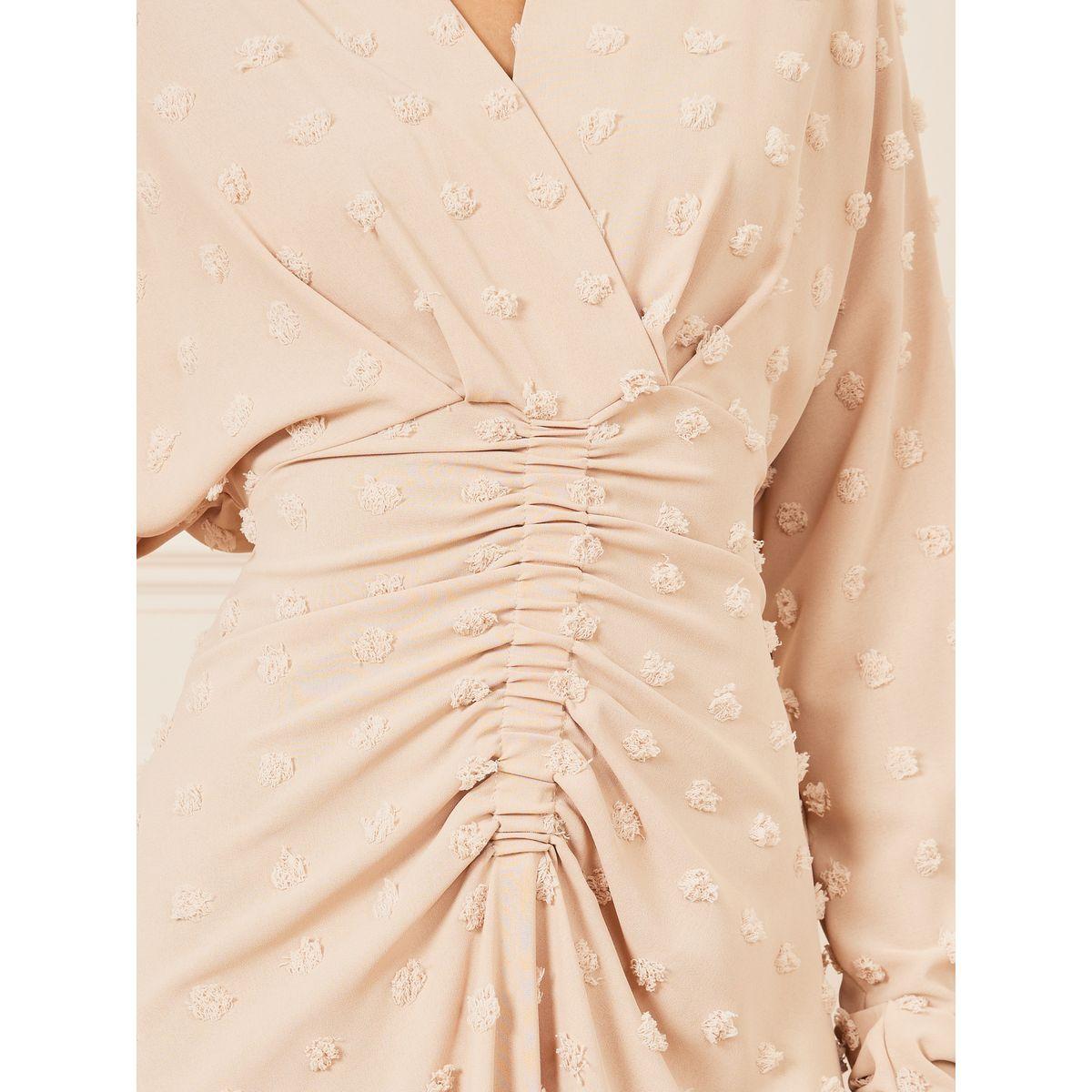 فستان ميدي بتفاصيل مزمومة-women-clothing-dresses-image-3