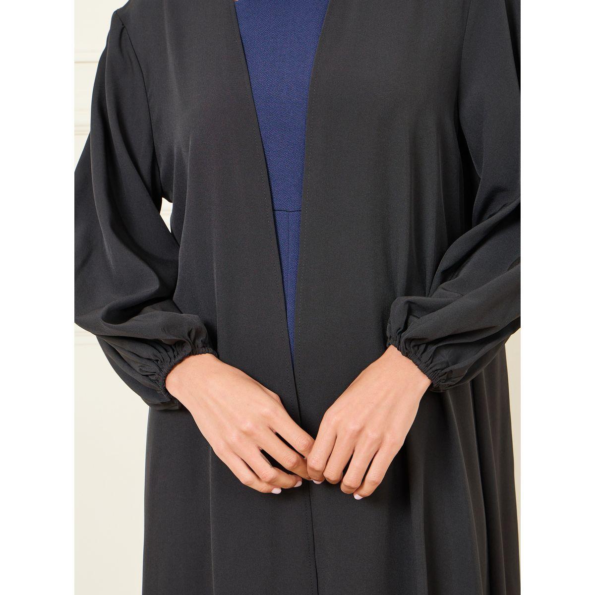 Styli Solid Volume Sleeves Regular Fit Maxi Length Kimono-women-clothing-shirtsandblouses-shirts-image-3