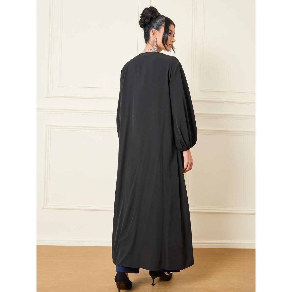Styli Solid Volume Sleeves Regular Fit Maxi Length Kimono-women-clothing-shirtsandblouses-shirts-image-1