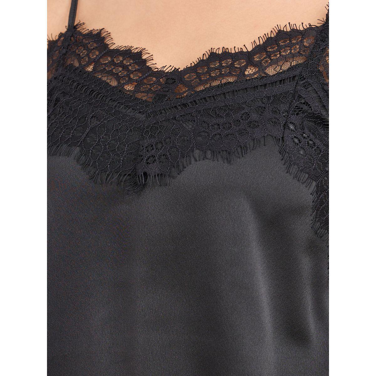 Styli Lace Trim Satin Cami Top-women-clothing-tshirts-image-3