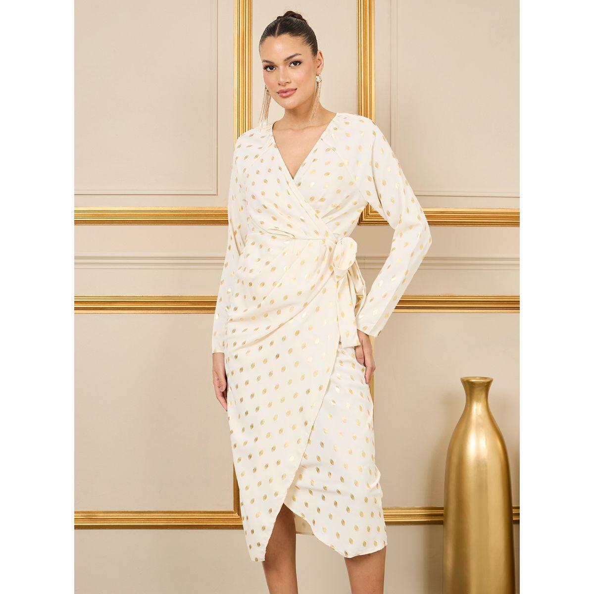 Styli Foil Print Wrap Midi Dress-women-clothing-dresses-image-2