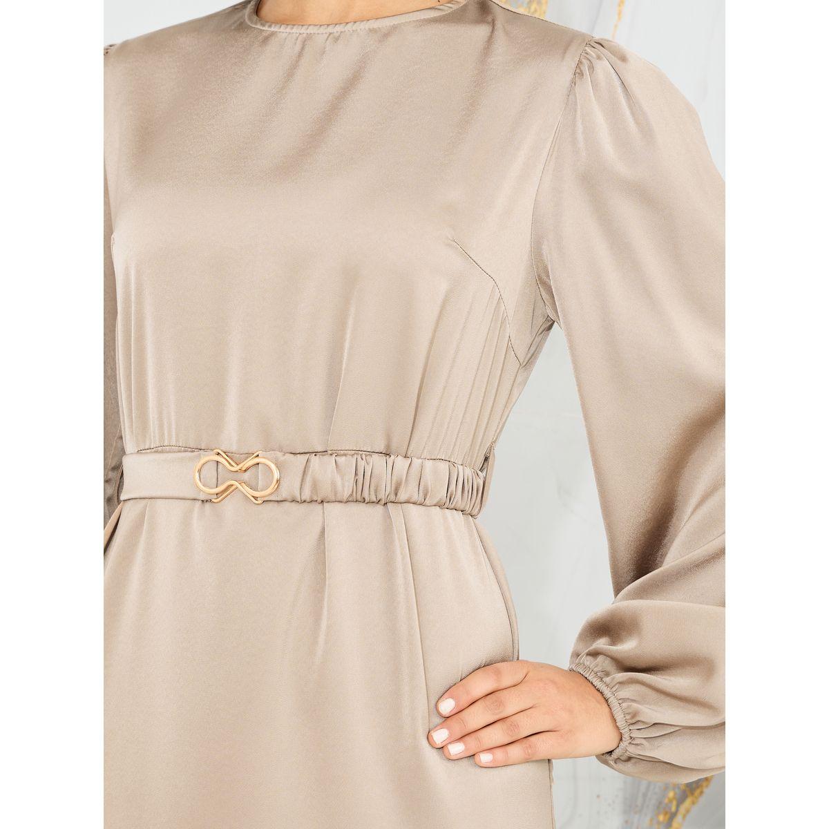 فستان ساتان طويل بحزام خصر-women-clothing-dresses-image-3