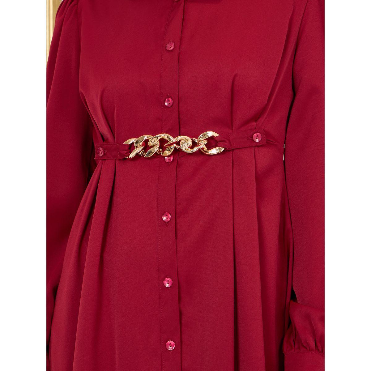فستان ميدي بتفاصيل حلية قابلة للفصل-women-clothing-dresses-image-3