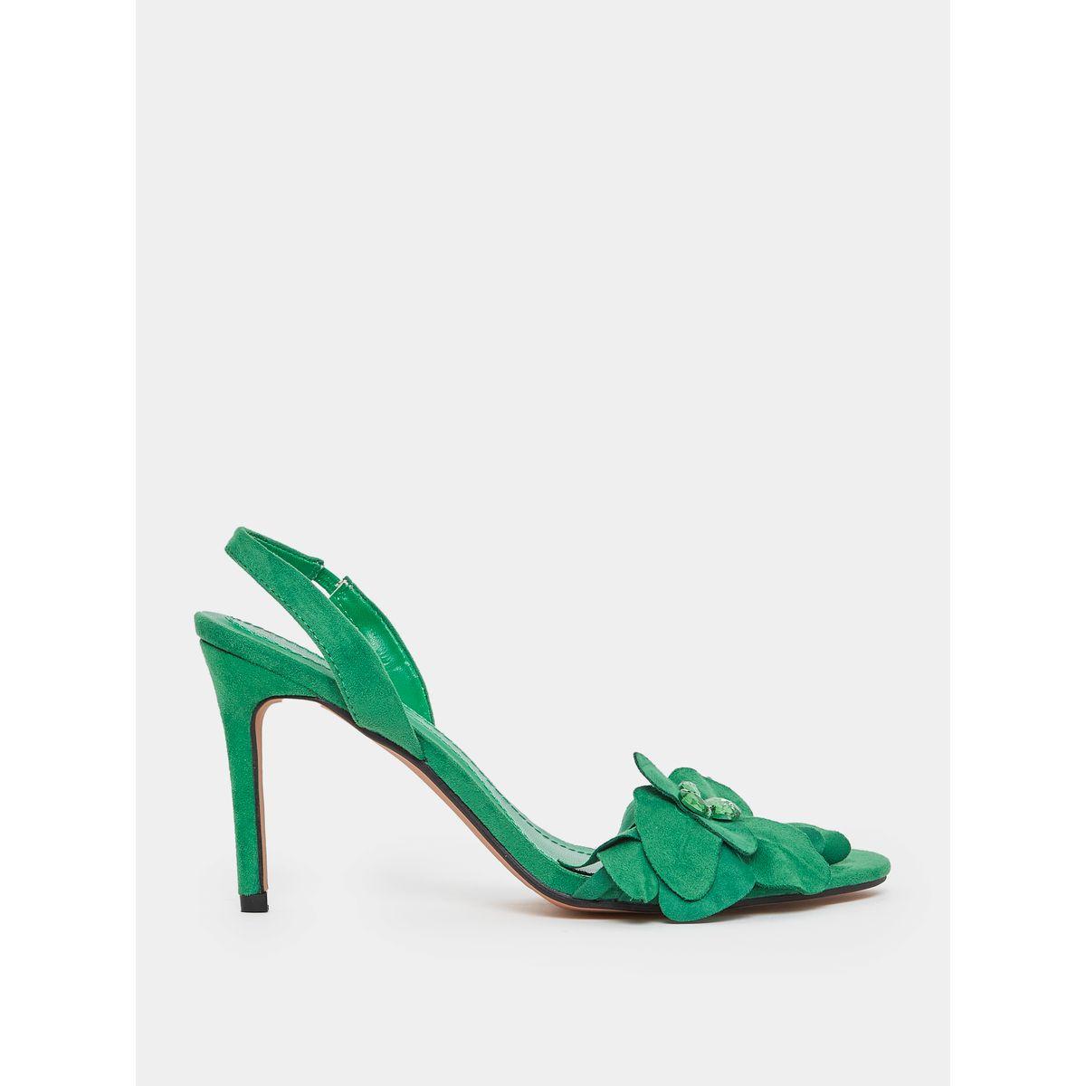 صندل مزين بزهور مع سير خلفي-women-shoes-heels-image-2
