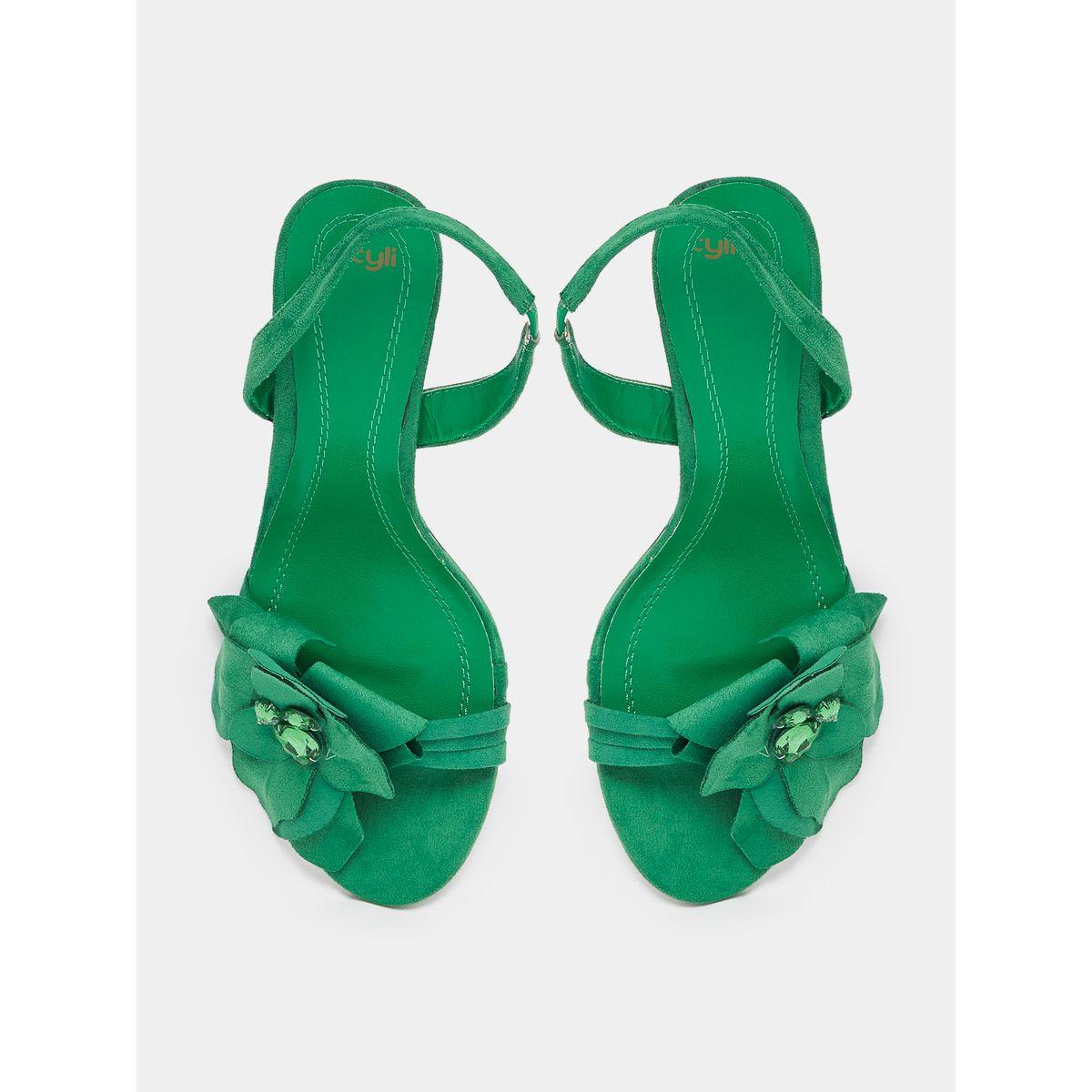 Styli Floral Applique Slingback Stiletto Heel Sandal-women-shoes-heels-image-6