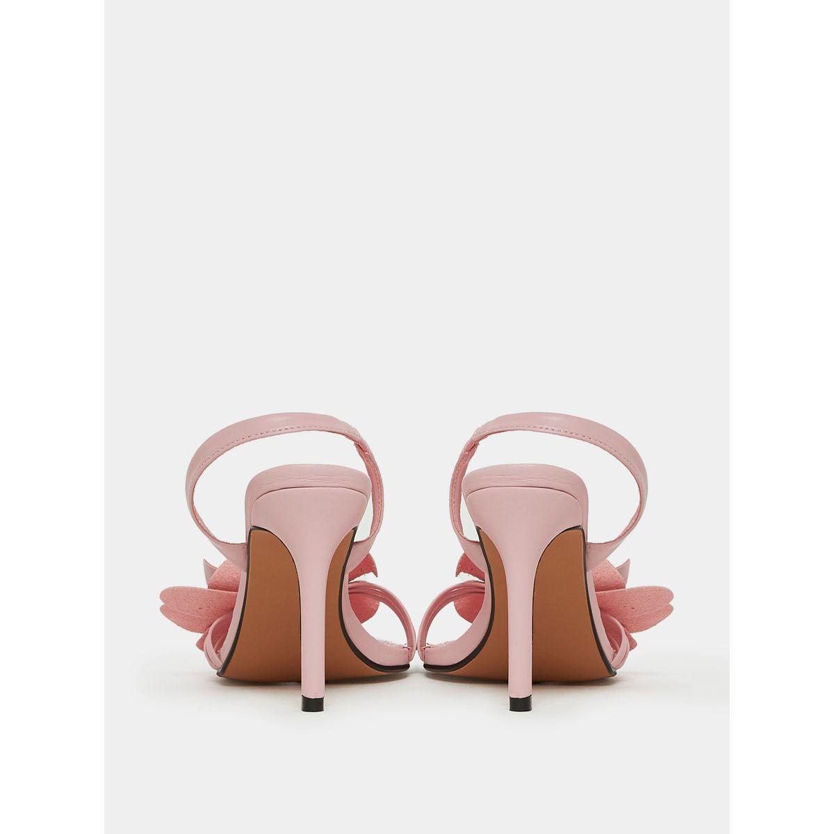 Styli Floral Applique Slingback Heel Sandal-women-shoes-heels-image-5