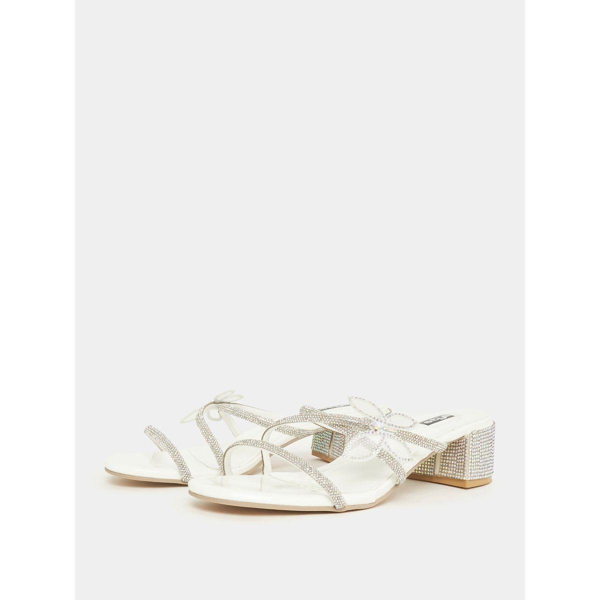 Styli Embellished Butterfly Applique Block Heel Sandal-women-shoes-heels-image-3