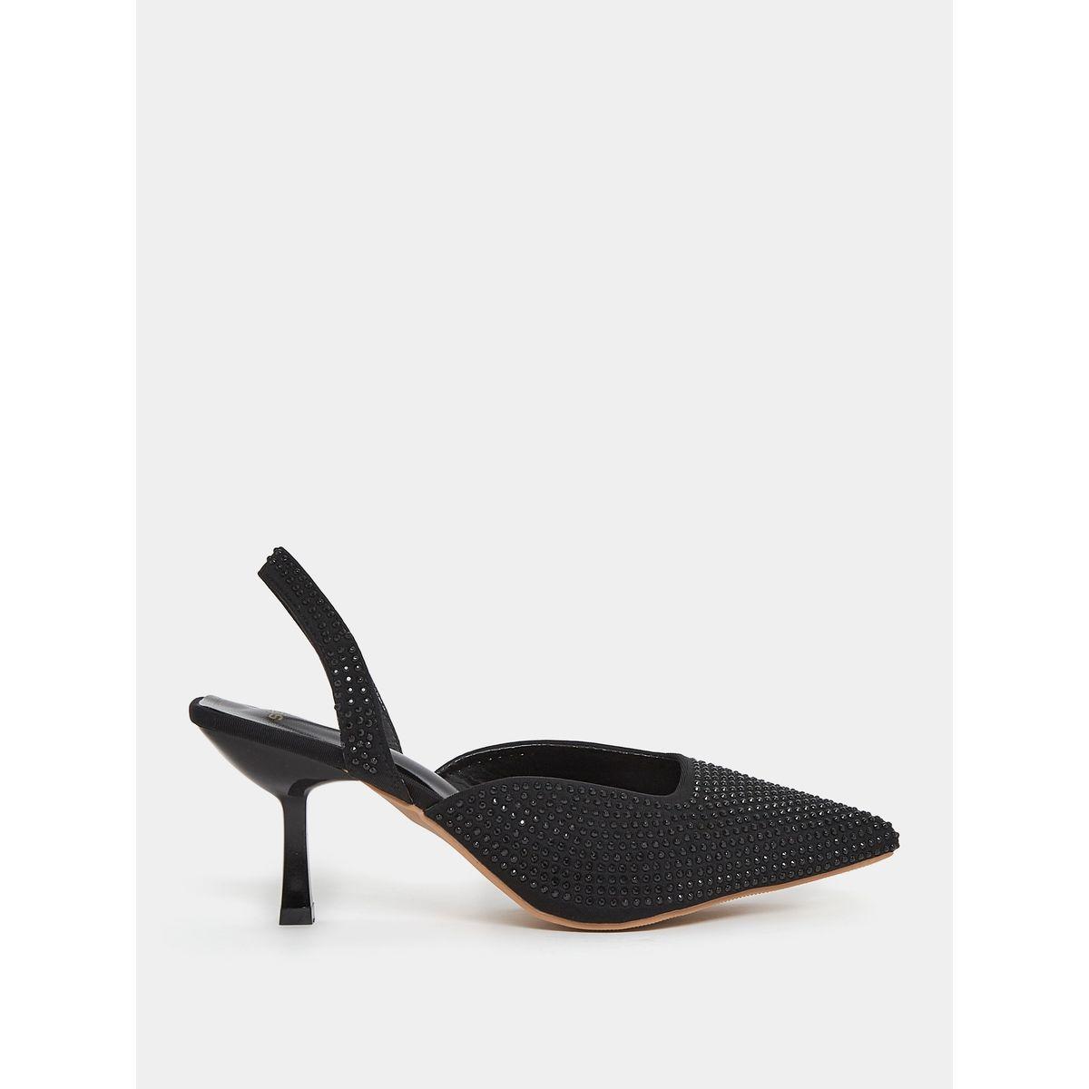 Styli Embellished Pointed Toe Slingback Pump-women-shoes-heels-image-1