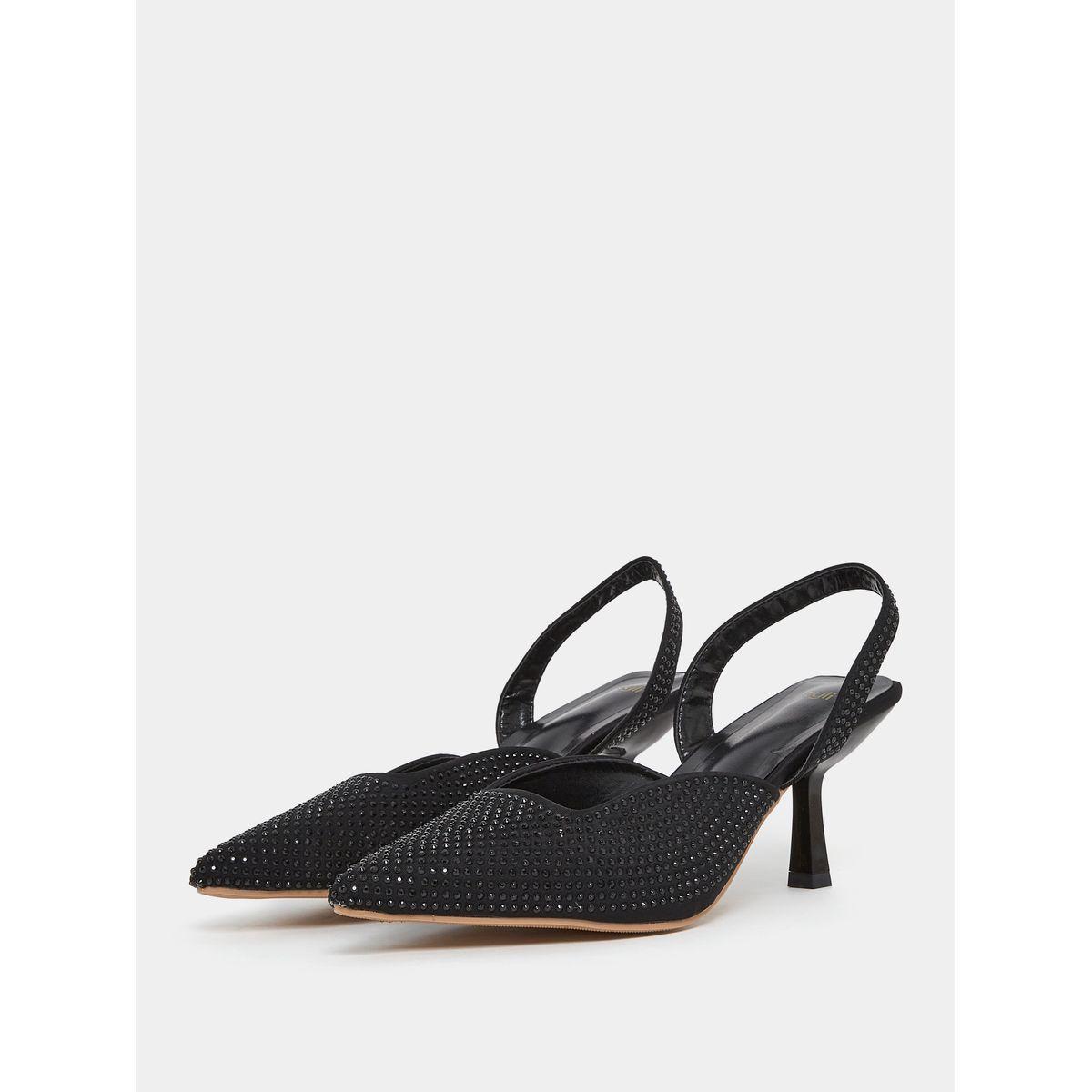 Styli Embellished Pointed Toe Slingback Pump-women-shoes-heels-image-2