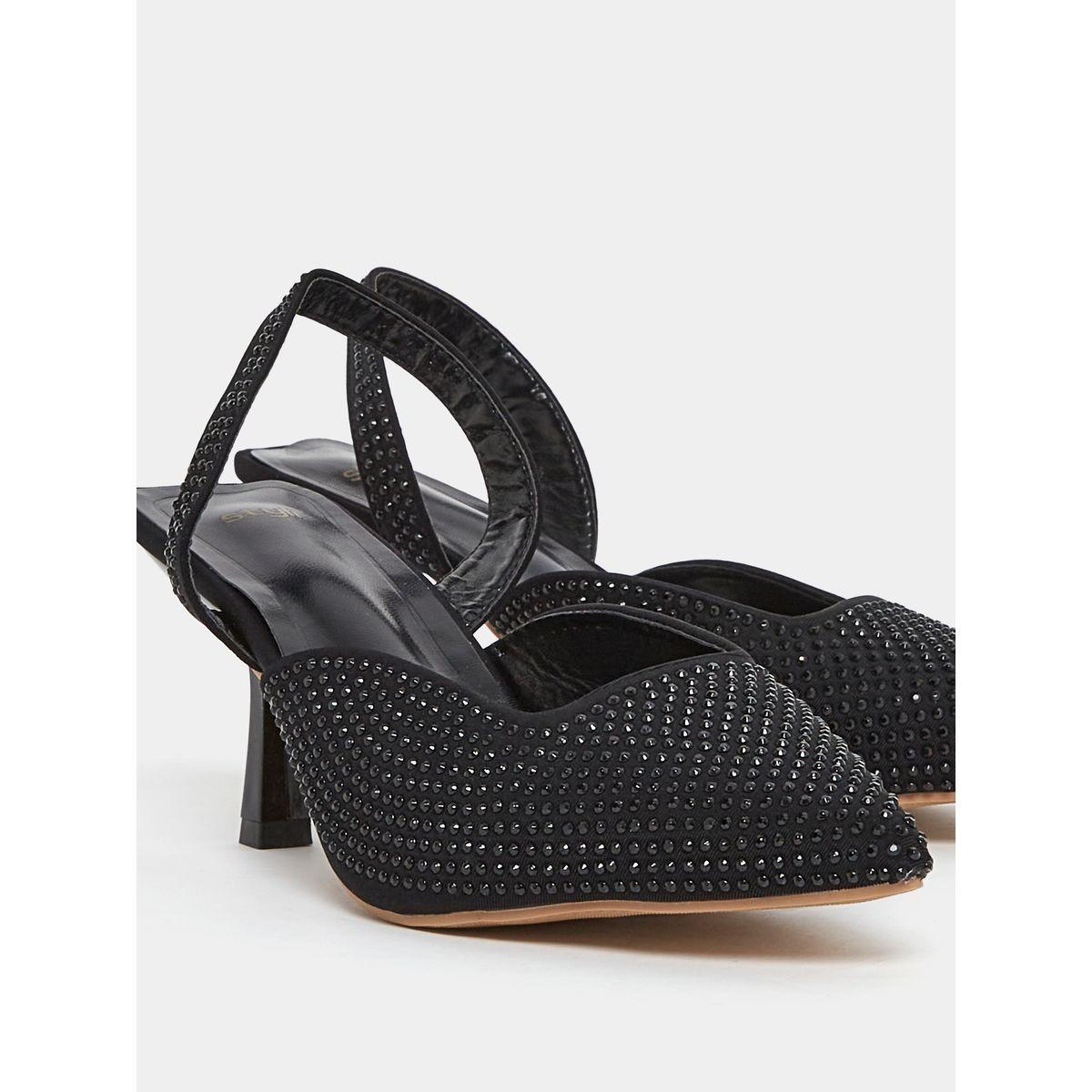 Styli Embellished Pointed Toe Slingback Pump-women-shoes-heels-image-3