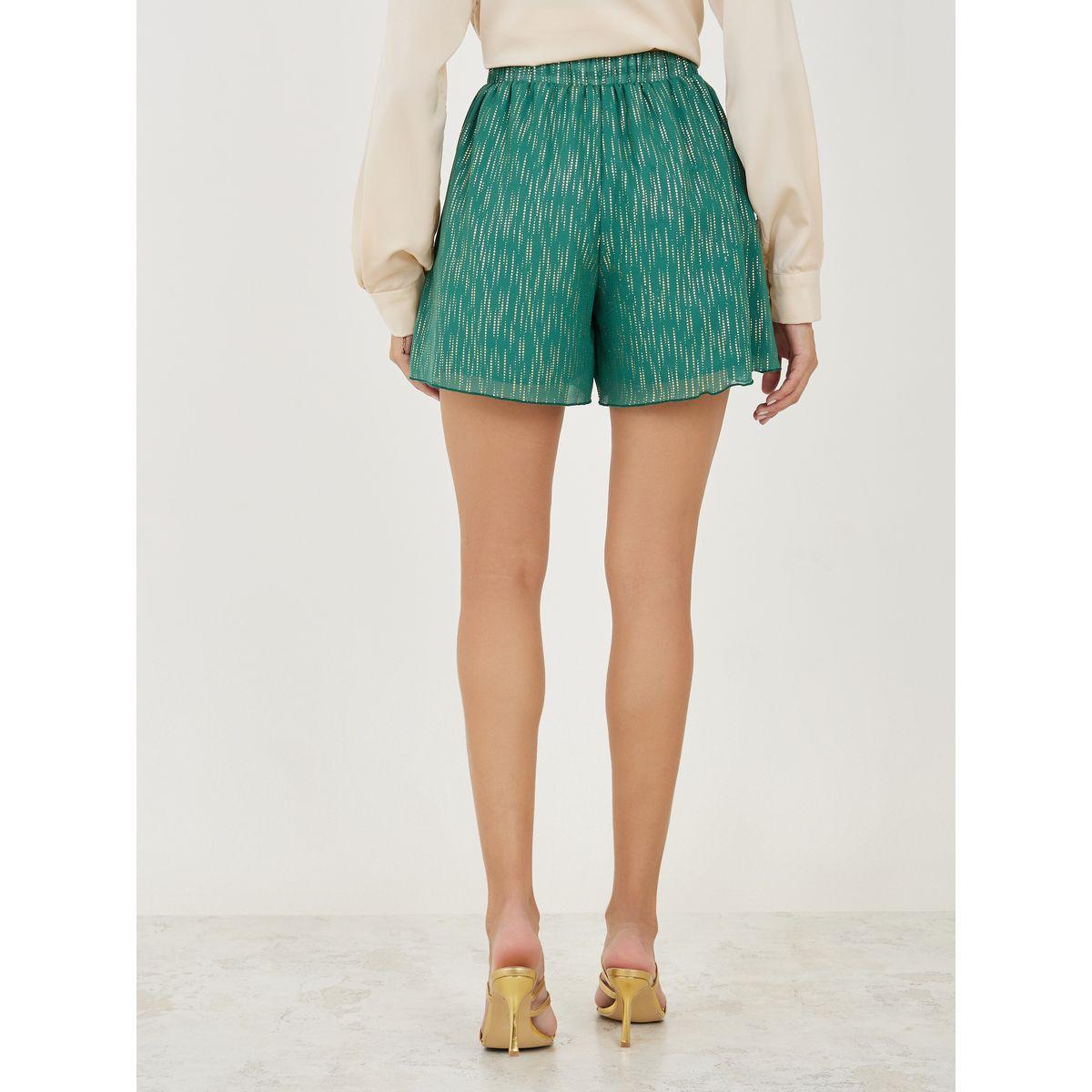 Styli Foil Print High Rise Shorts-women-clothing-bottoms-shorts-image-4
