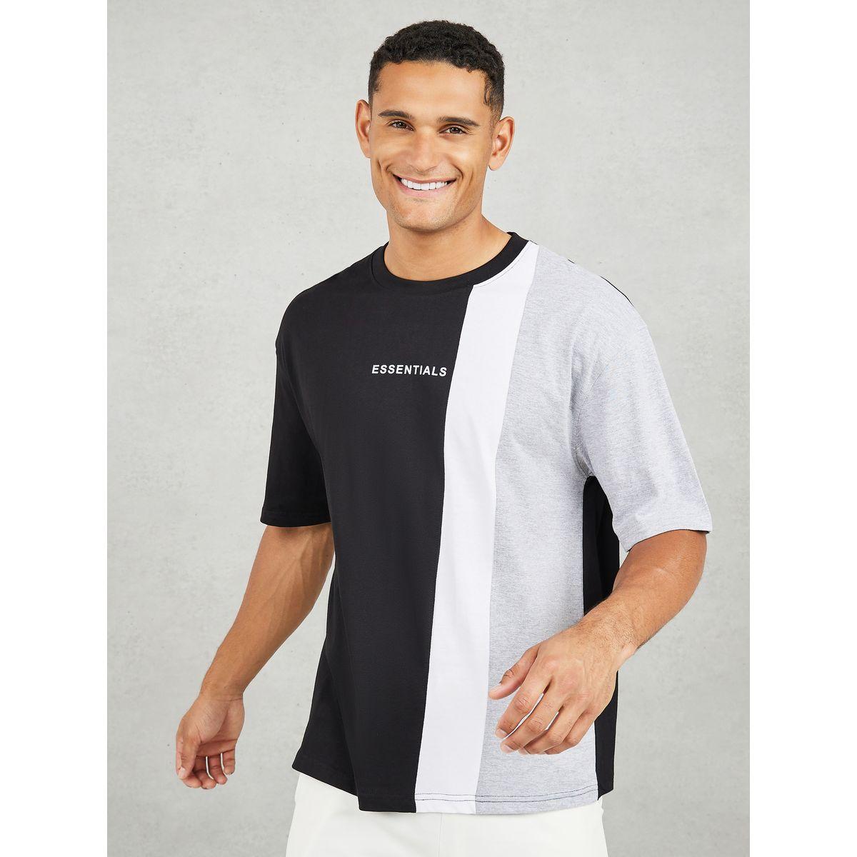 تيشيرت واسع بنمط كتل الالوان-men-clothing-tshirtsandpolos-tshirts-image-1