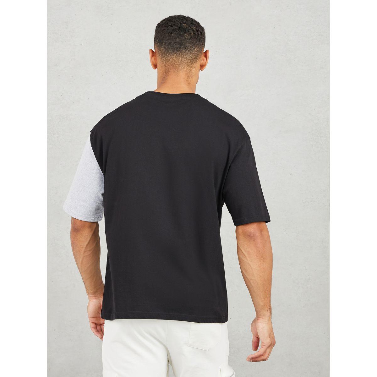 Styli Oversized Colorblock Essential Print T-shirt-men-clothing-tshirtsandpolos-tshirts-image-4