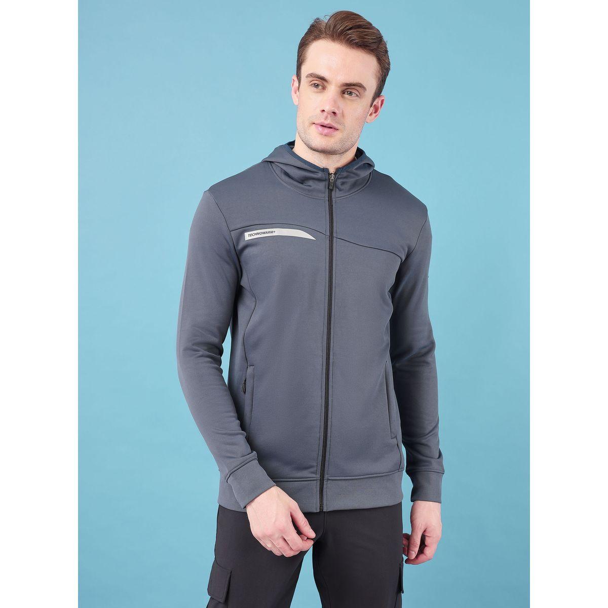 Technosport X Styli Hooded Logo Detail Fleece Jacket-men-clothing-jacketsandblazers-jackets-image-1
