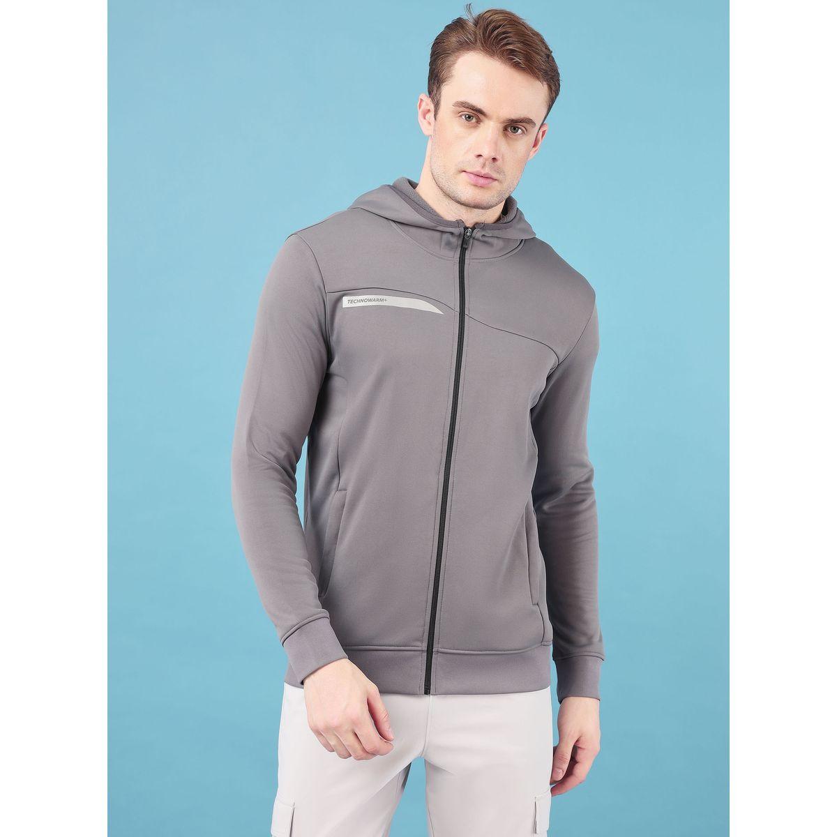 Technosport X Styli Hooded Logo Detail Fleece Jacket-men-clothing-jacketsandblazers-jackets-image-1