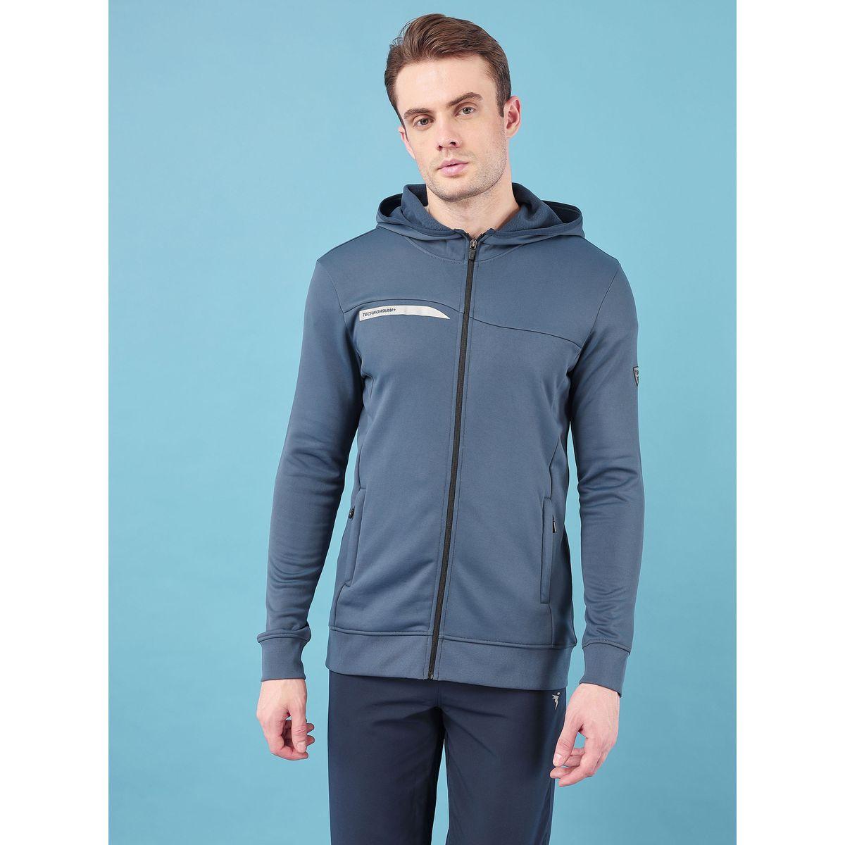 جاكيت فليس بياقة هودي تكنوسبورت × ستايلي-men-clothing-jacketsandblazers-jackets-image-1