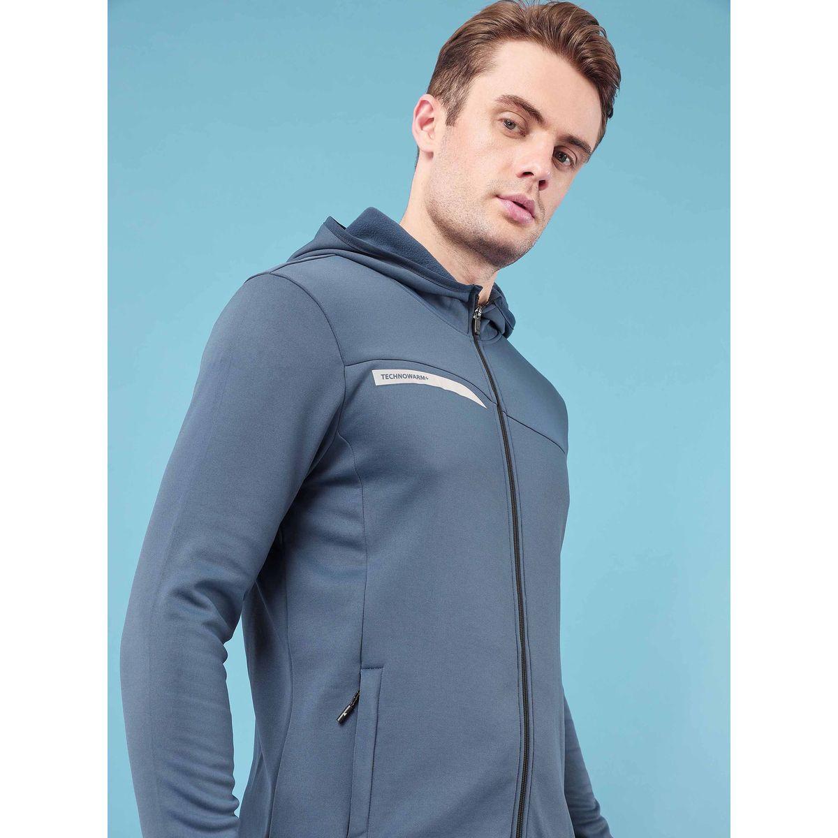 Technosport X Styli Hooded Logo Detail Fleece Jacket-men-clothing-jacketsandblazers-jackets-image-3