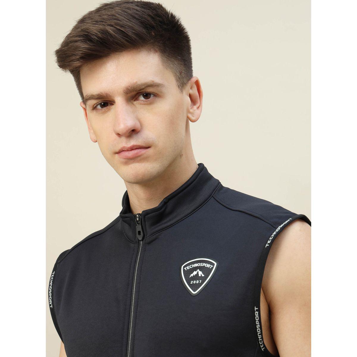 Technosport High Neck Fleece Sleeveless Active Jacket-men-clothing-jacketsandblazers-jackets-image-3