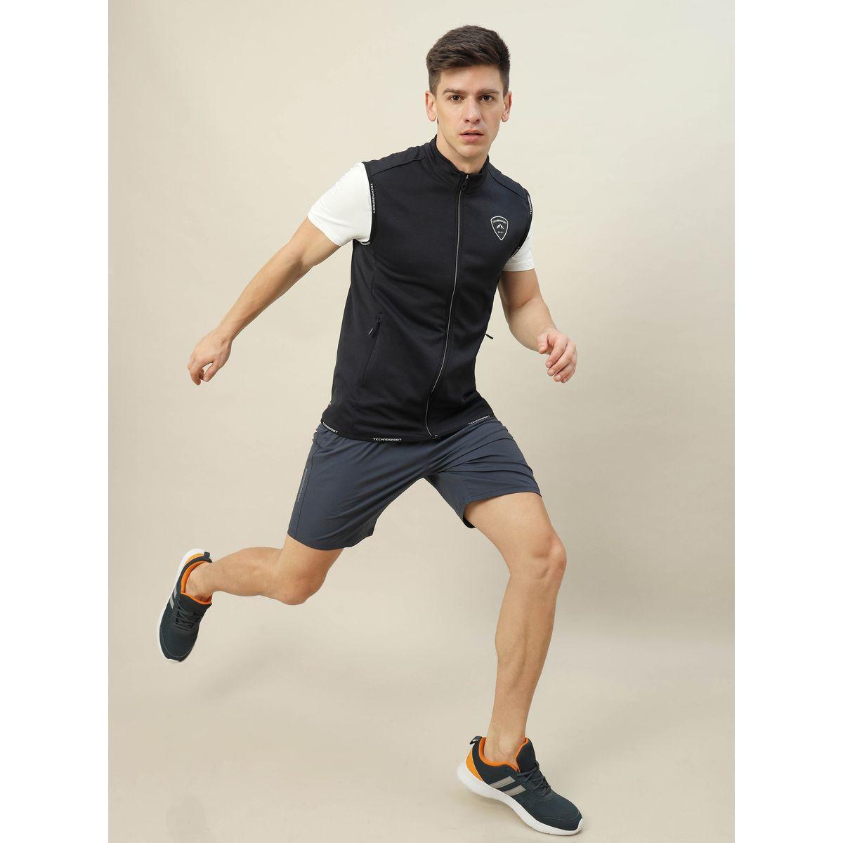 Technosport High Neck Fleece Sleeveless Active Jacket-men-clothing-jacketsandblazers-jackets-image-4