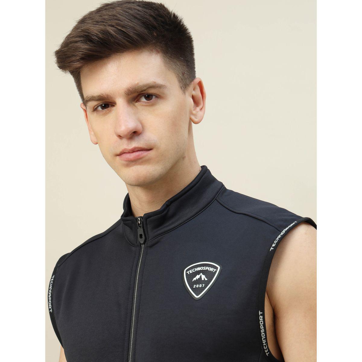 Technosport High Neck Fleece Sleeveless Active Jacket-men-clothing-jacketsandblazers-jackets-image-7