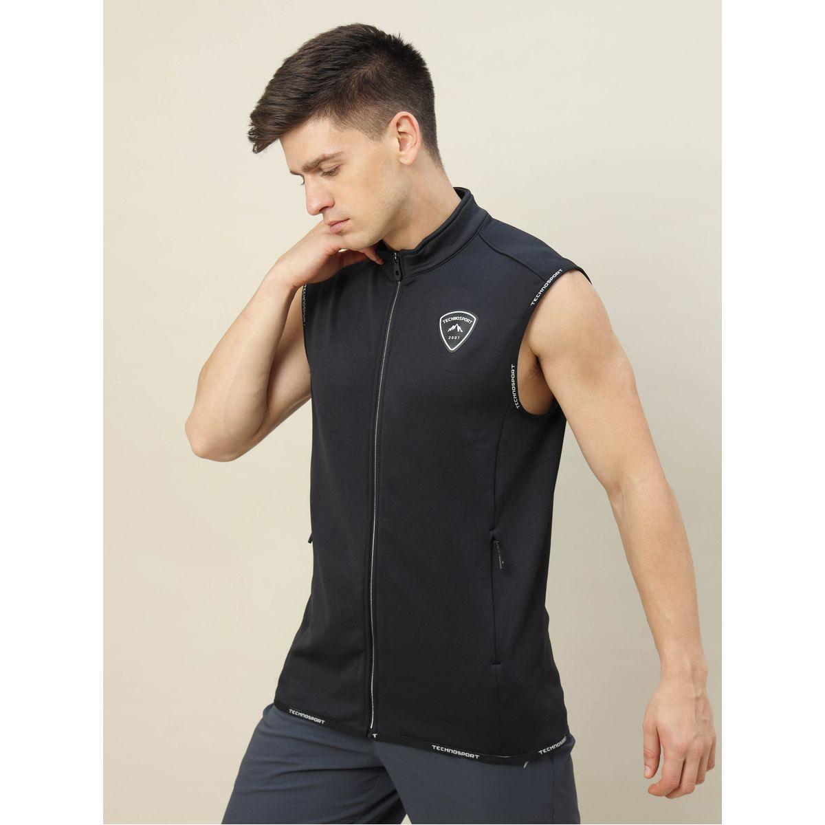 Technosport High Neck Fleece Sleeveless Active Jacket-men-clothing-jacketsandblazers-jackets-image-8