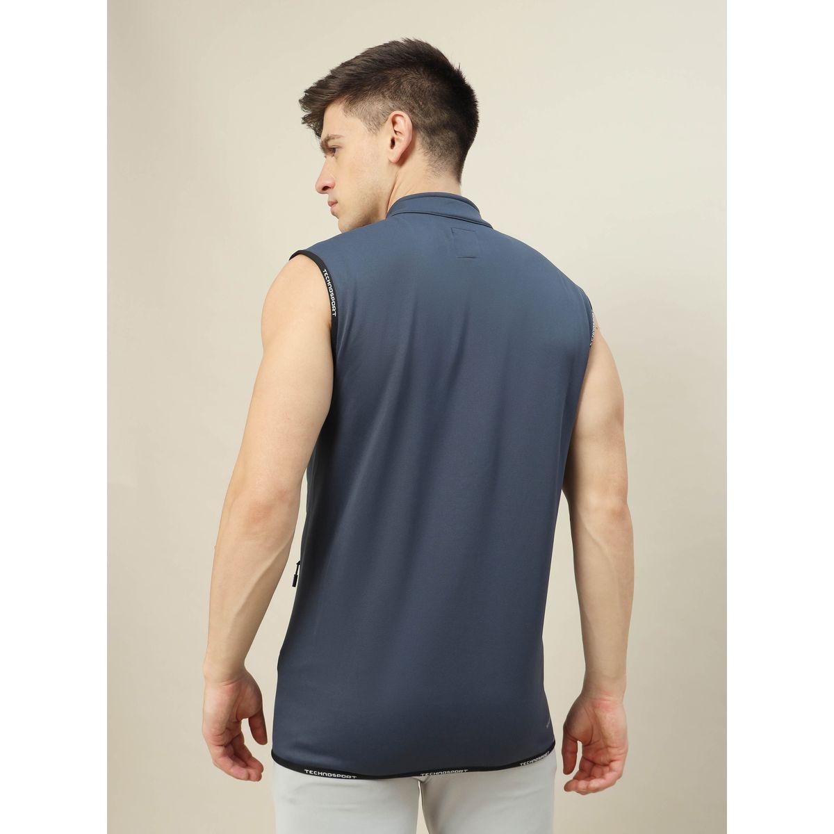 Technosport X Styli  High Neck Fleece Sleeveless Active Jacket-men-clothing-sportswearandactivewear-hoodiesandsweatshirts-image-2