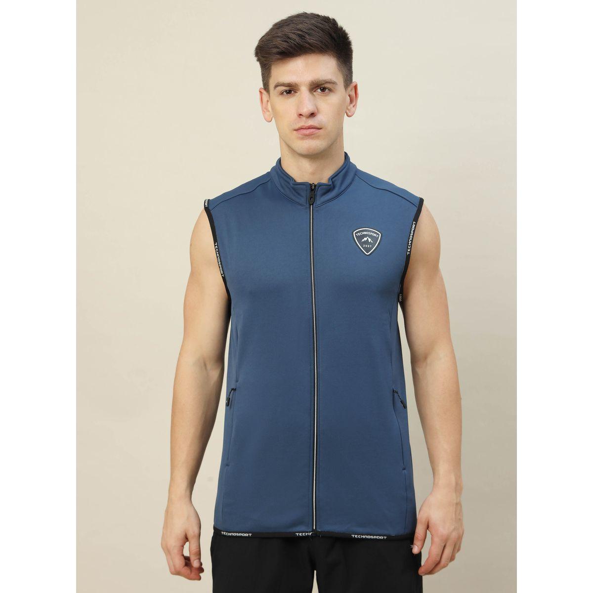 Technosport X Styli  High Neck Fleece Sleeveless Active Jacket-men-clothing-sportswearandactivewear-hoodiesandsweatshirts-image-1