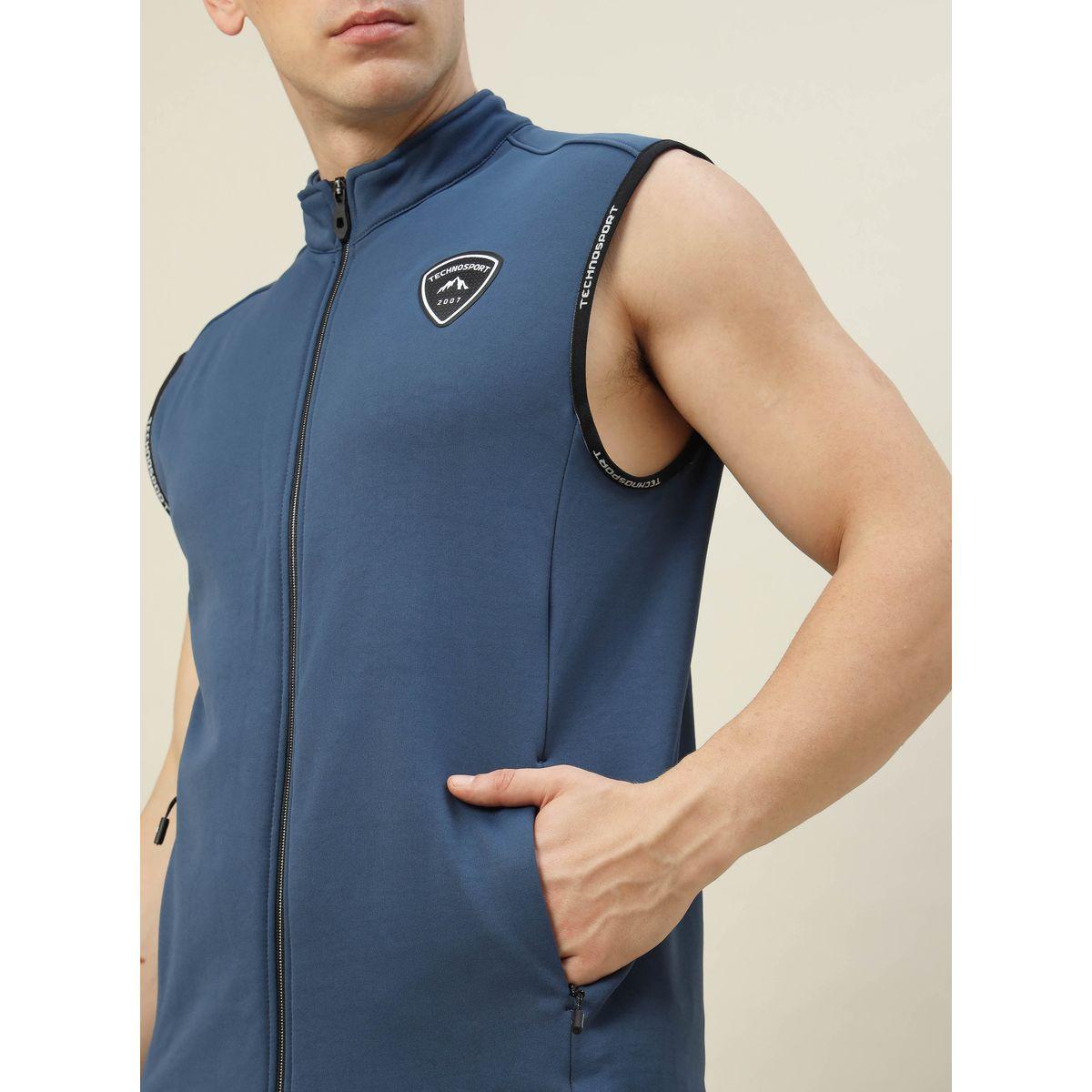 Technosport X Styli  High Neck Fleece Sleeveless Active Jacket-men-clothing-sportswearandactivewear-hoodiesandsweatshirts-image-3