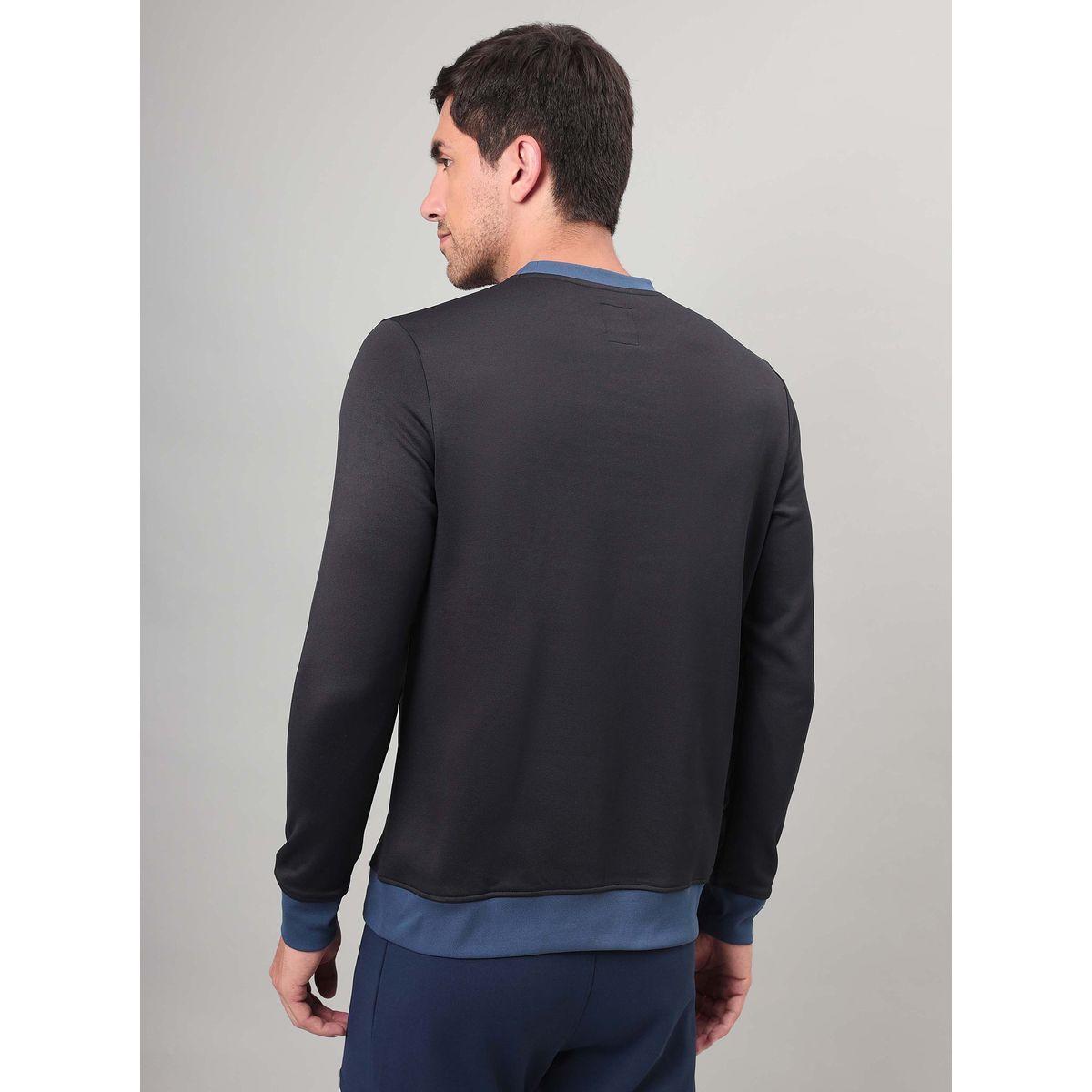 سويت شيرت فليس بياقة دائرية تكنوسبورت × ستايلي-men-clothing-sportswearandactivewear-hoodiesandsweatshirts-image-2