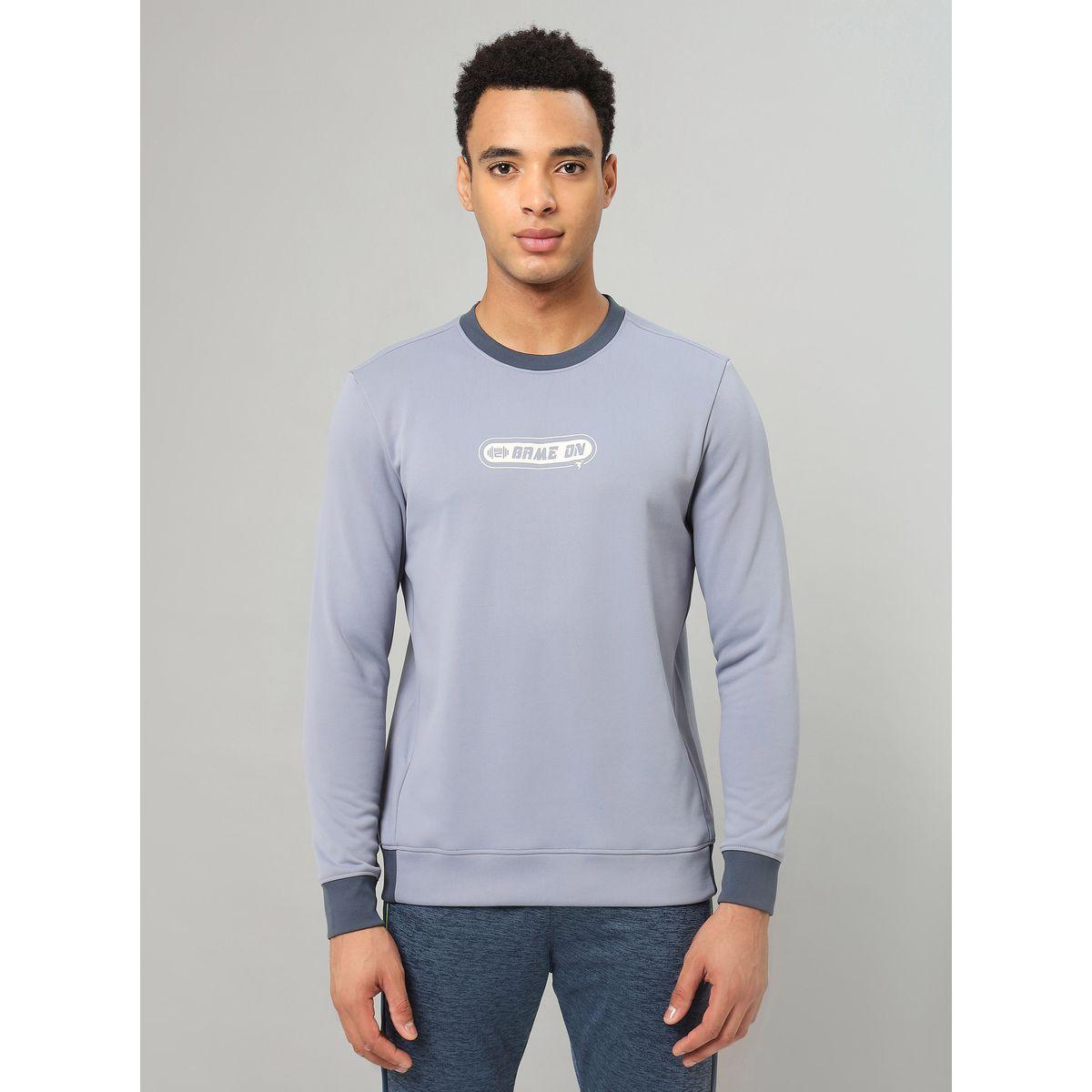 سويت شيرت فليس بياقة دائرية تكنوسبورت × ستايلي-men-clothing-sportswearandactivewear-hoodiesandsweatshirts-image-1