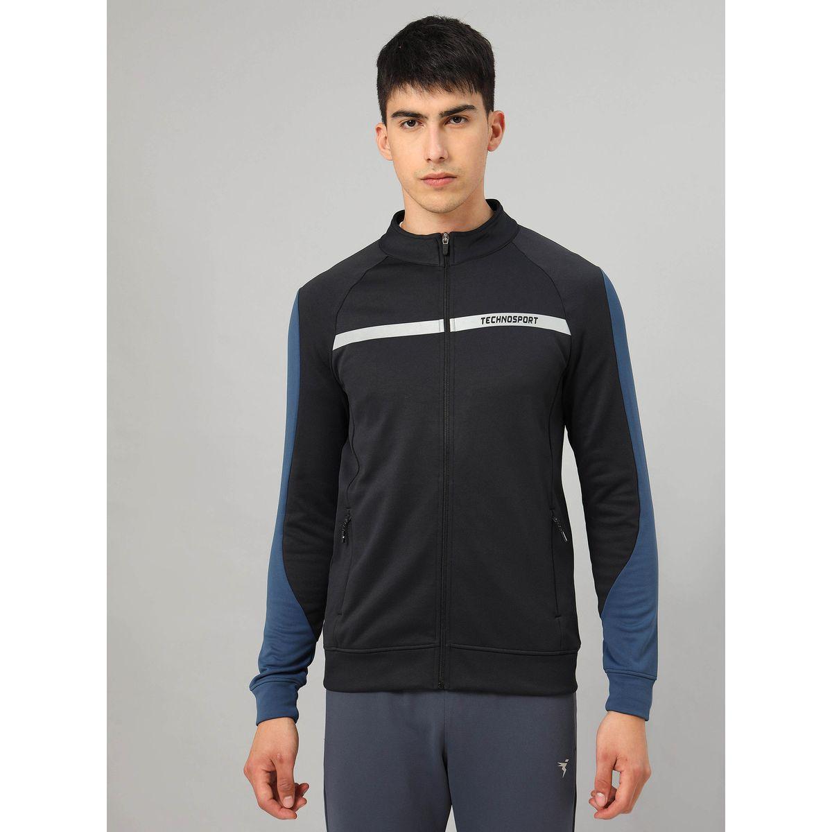Technosport X Styli High Neck Full Sleeve Colorblock Fleece Jacket-men-clothing-jacketsandblazers-jackets-image-1