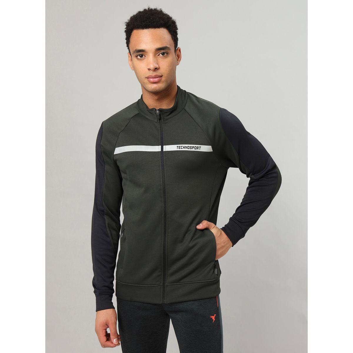 جاكيت فليس بنمط كتل الالوان تكنوسبورت × ستايلي-men-clothing-sportswearandactivewear-hoodiesandsweatshirts-image-1