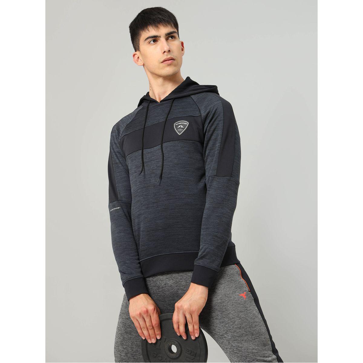 جاكيت فليس بياقة هودي تكنوسبورت × ستايلي-men-clothing-sportswearandactivewear-hoodiesandsweatshirts-image-2