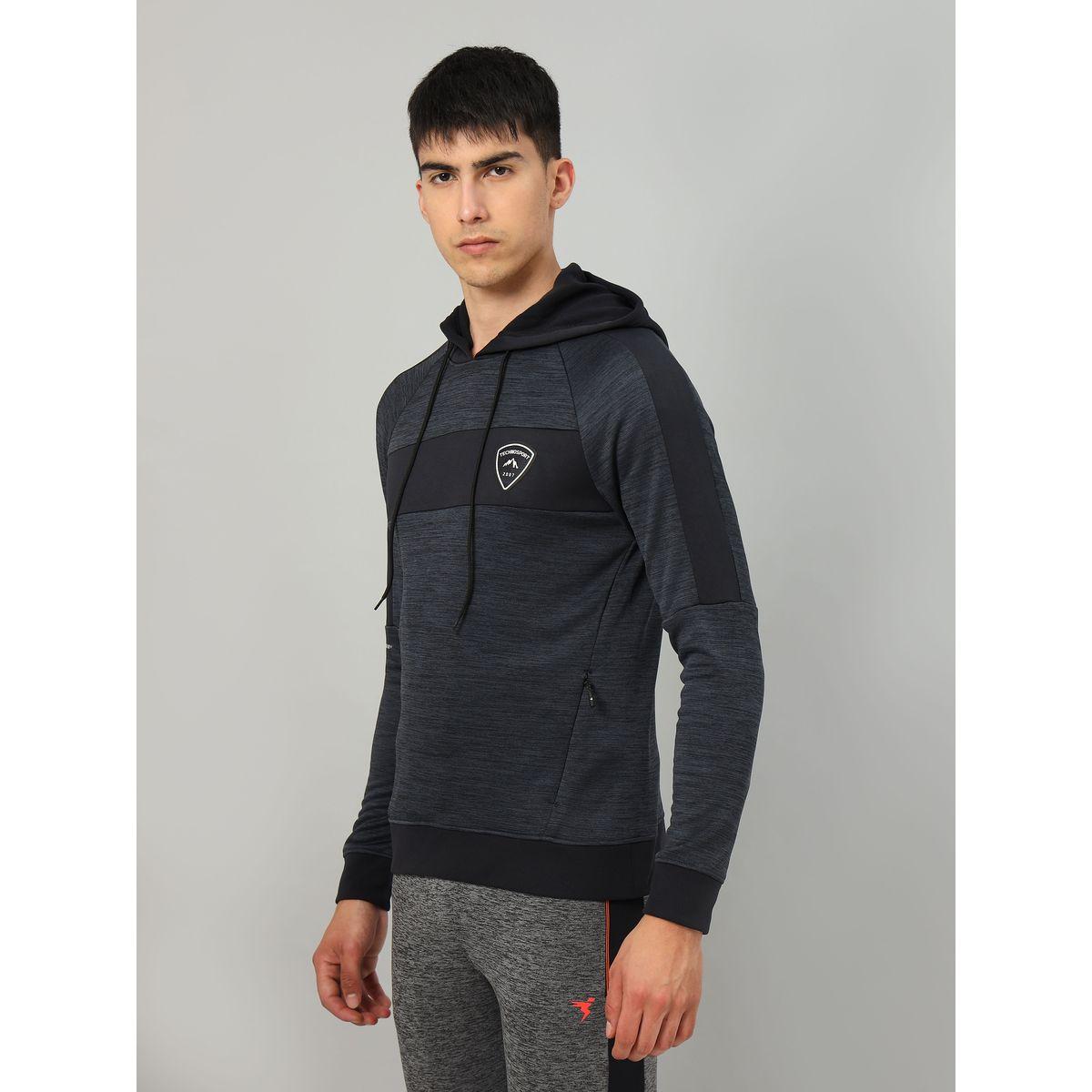 جاكيت فليس بياقة هودي تكنوسبورت × ستايلي-men-clothing-sportswearandactivewear-hoodiesandsweatshirts-image-4