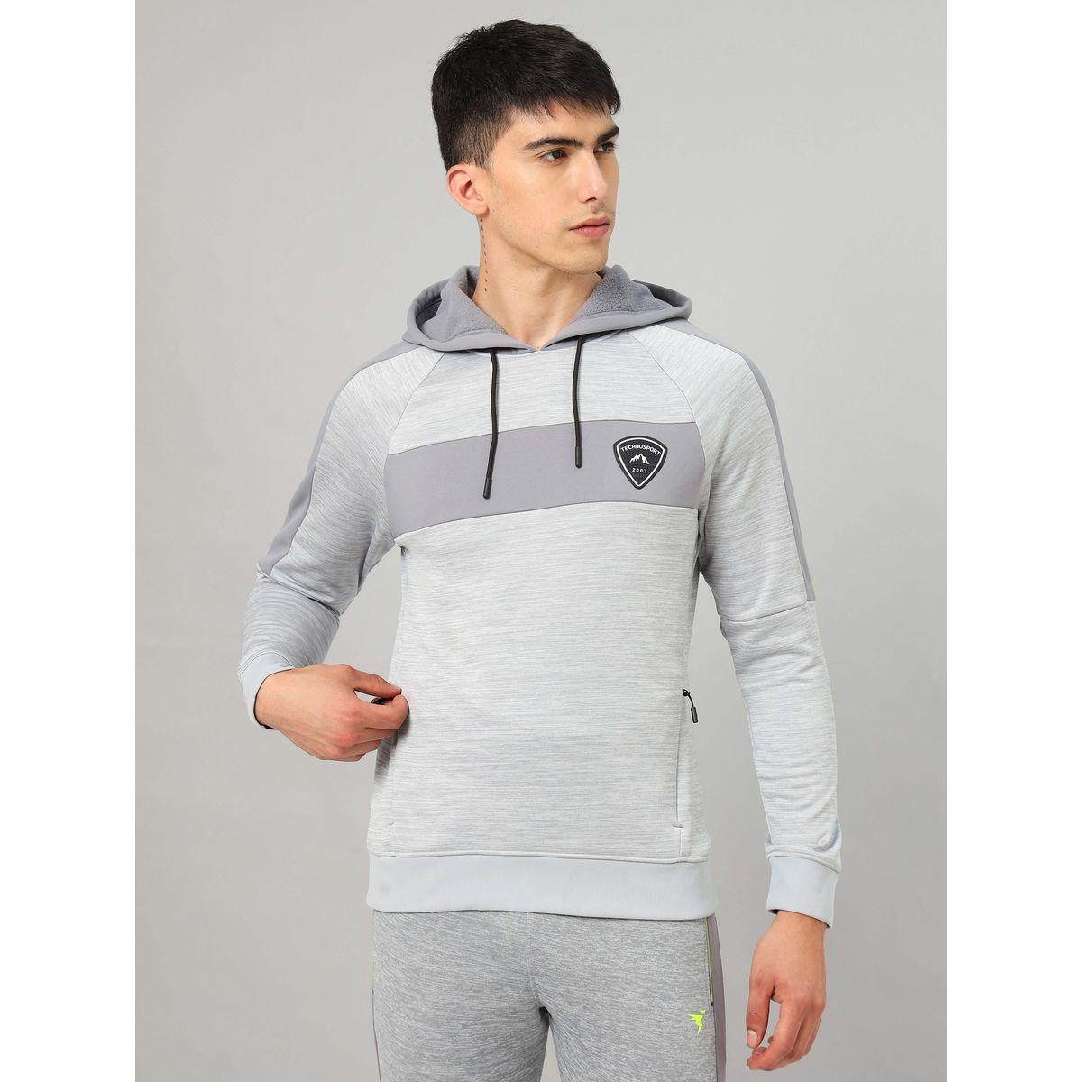 جاكيت فليس بياقة هودي تكنوسبورت × ستايلي-men-clothing-sportswearandactivewear-hoodiesandsweatshirts-image-2