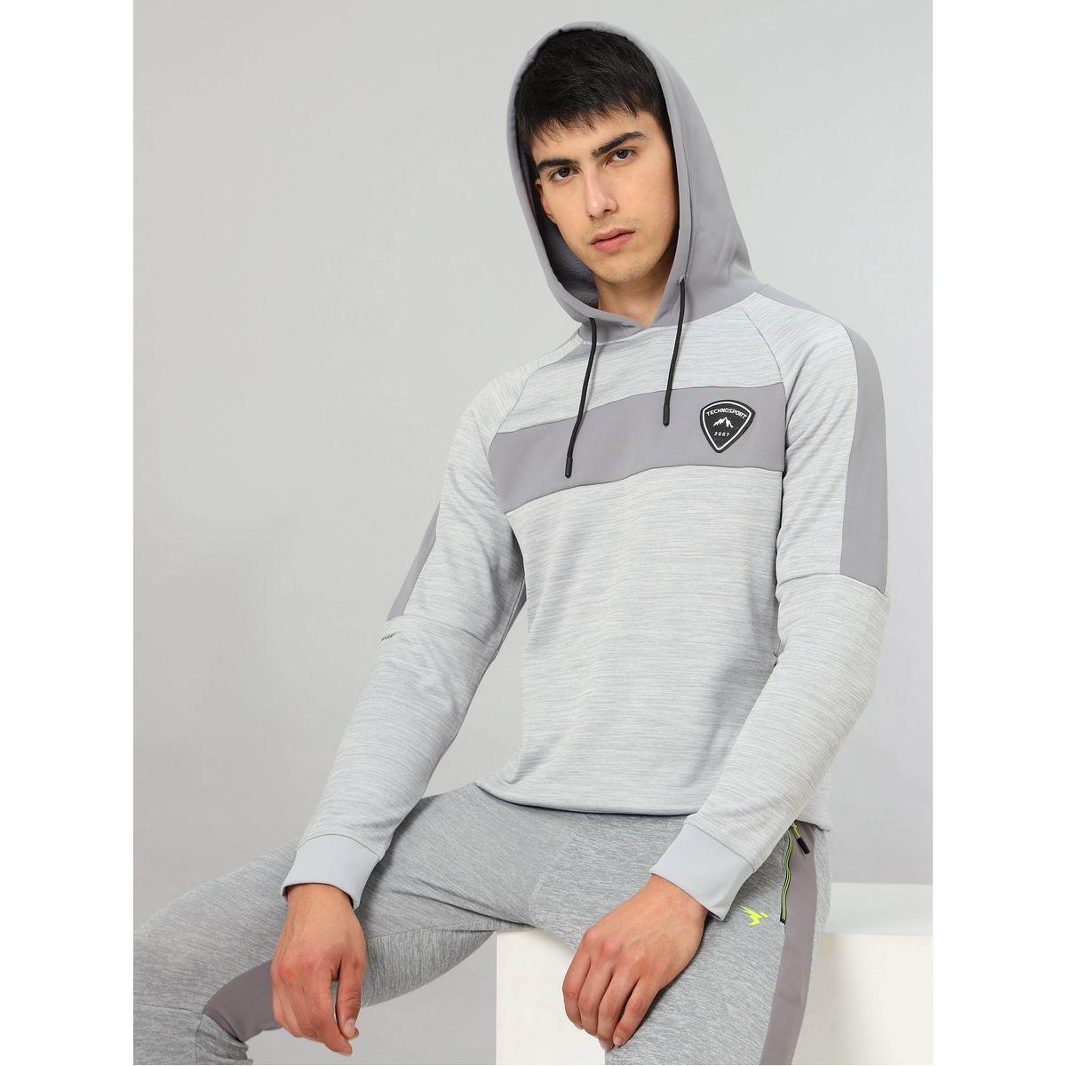 جاكيت فليس بياقة هودي تكنوسبورت × ستايلي-men-clothing-sportswearandactivewear-hoodiesandsweatshirts-image-4