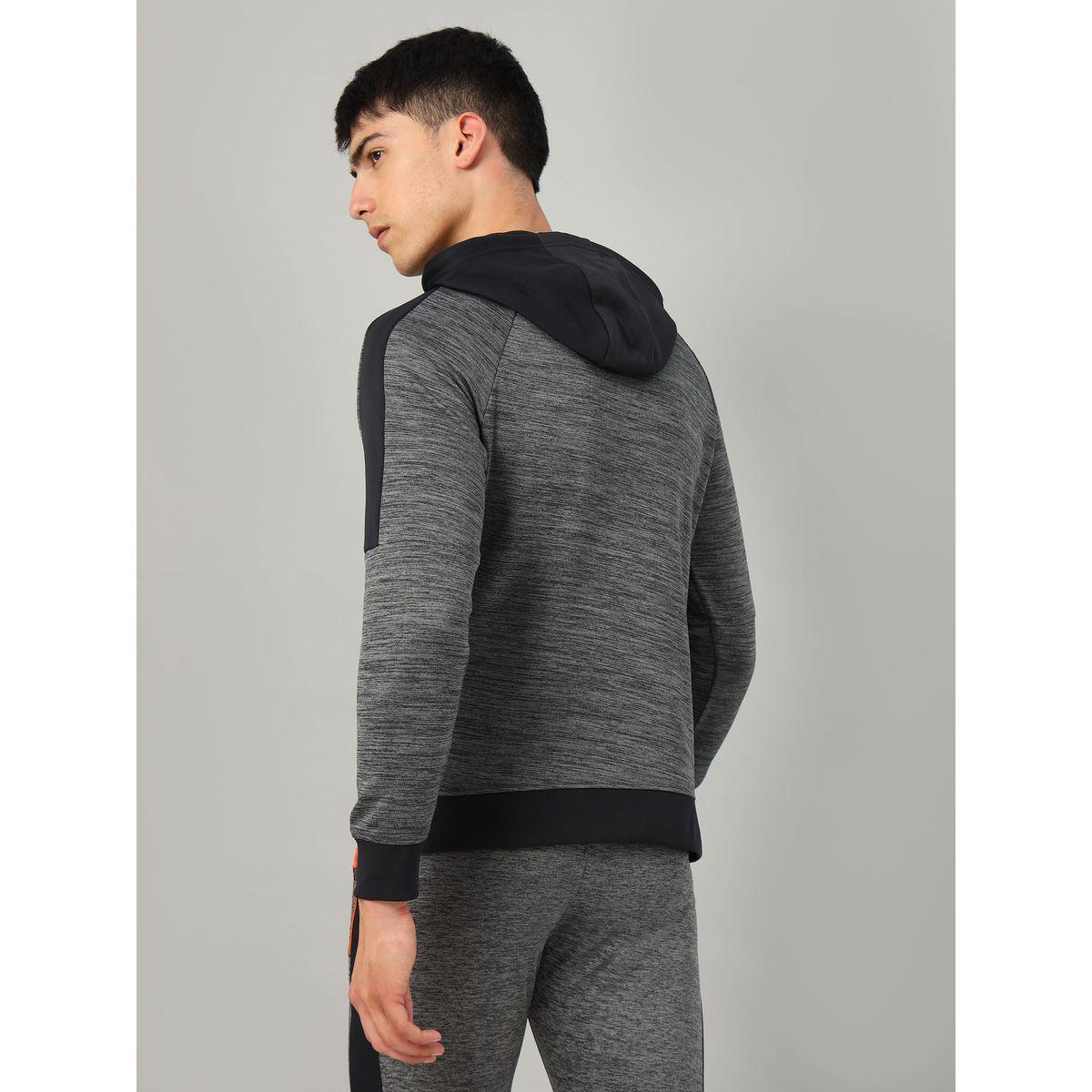 Technosport X Styli Contrast Panel Melange Fleece Jacket with Hood-men-clothing-sportswearandactivewear-hoodiesandsweatshirts-image-7