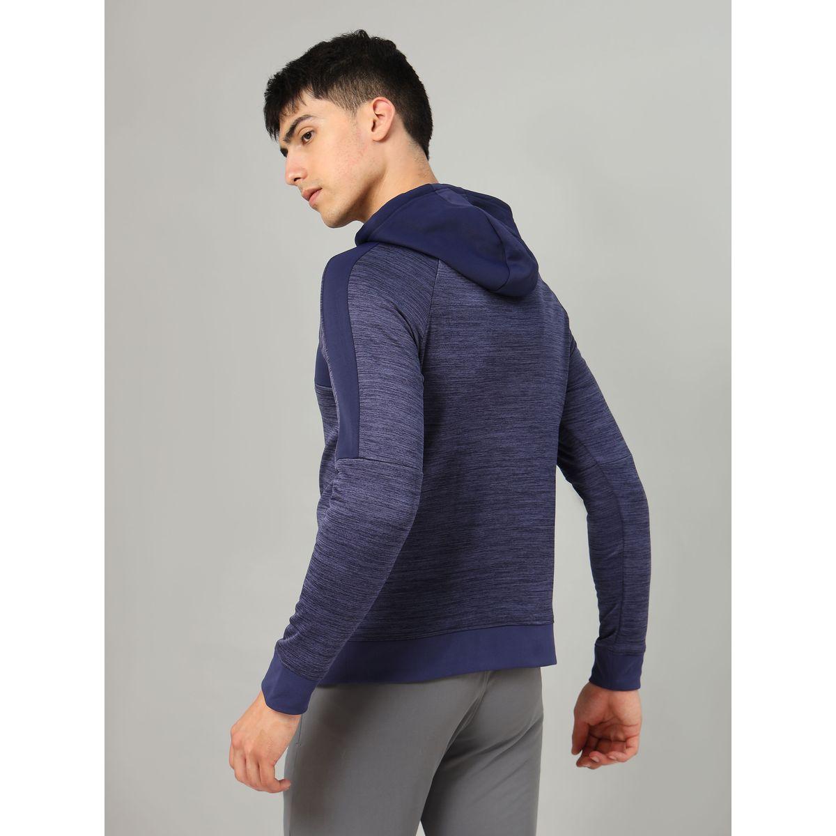 Technosport X Styli Contrast Panel Melange Fleece Jacket with Hood-men-clothing-sportswearandactivewear-hoodiesandsweatshirts-image-5