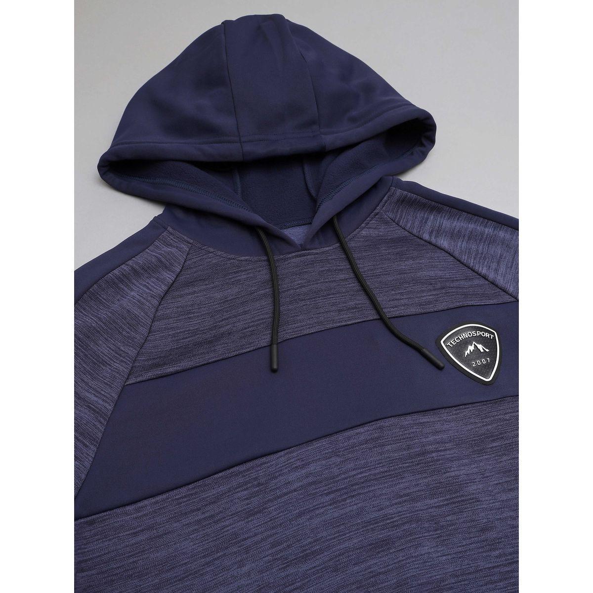 Technosport X Styli Contrast Panel Melange Fleece Jacket with Hood-men-clothing-sportswearandactivewear-hoodiesandsweatshirts-image-6